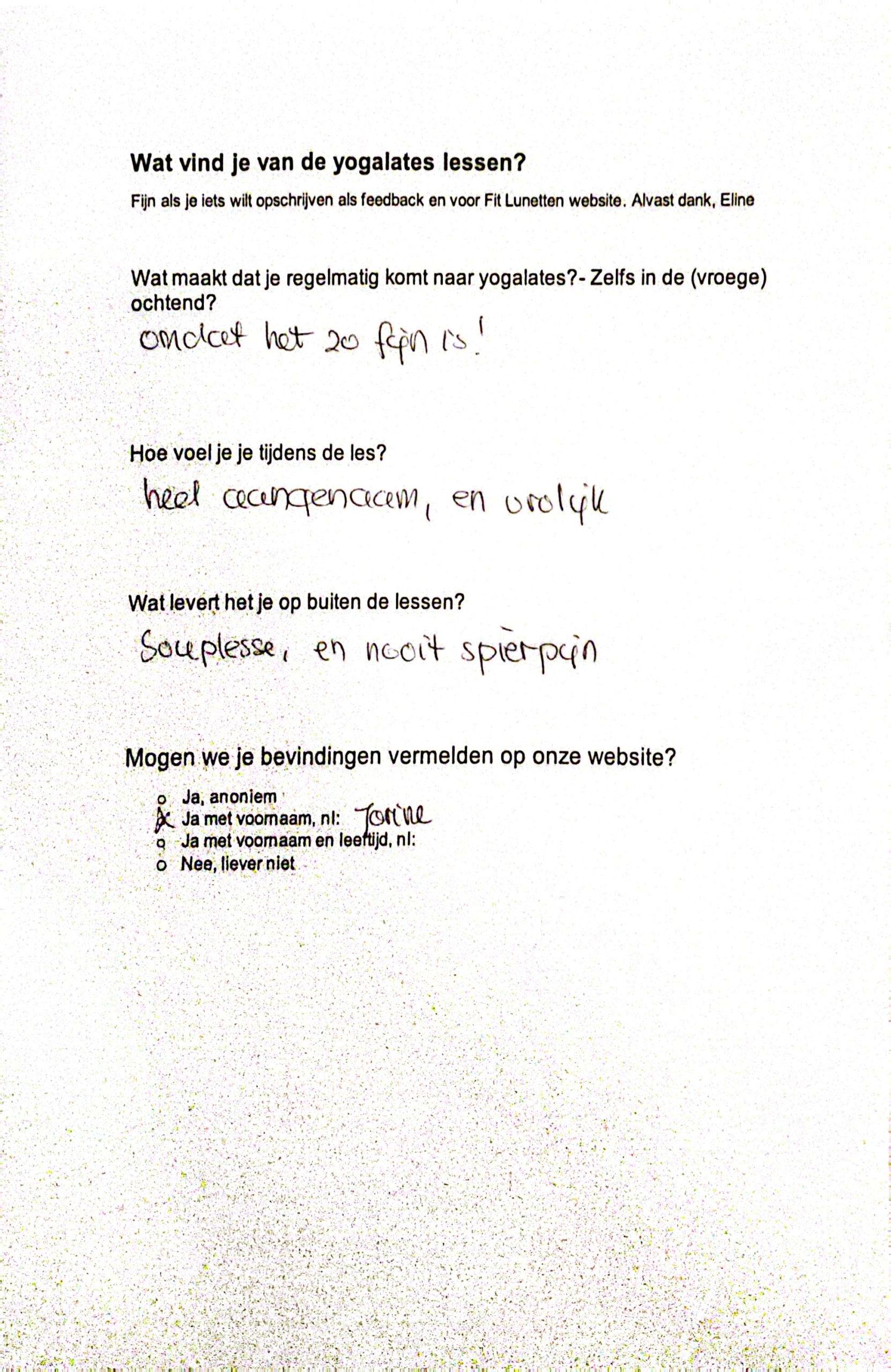 Handgeschreven review 3